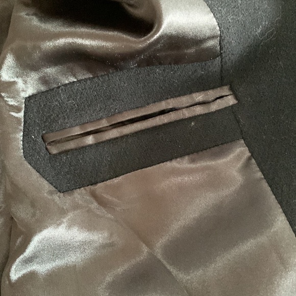 J. Crew Chateau Parka Stadium Cloth Nello Gori Coat Women’s Black Wool Size 2 - Picture 10 of 14